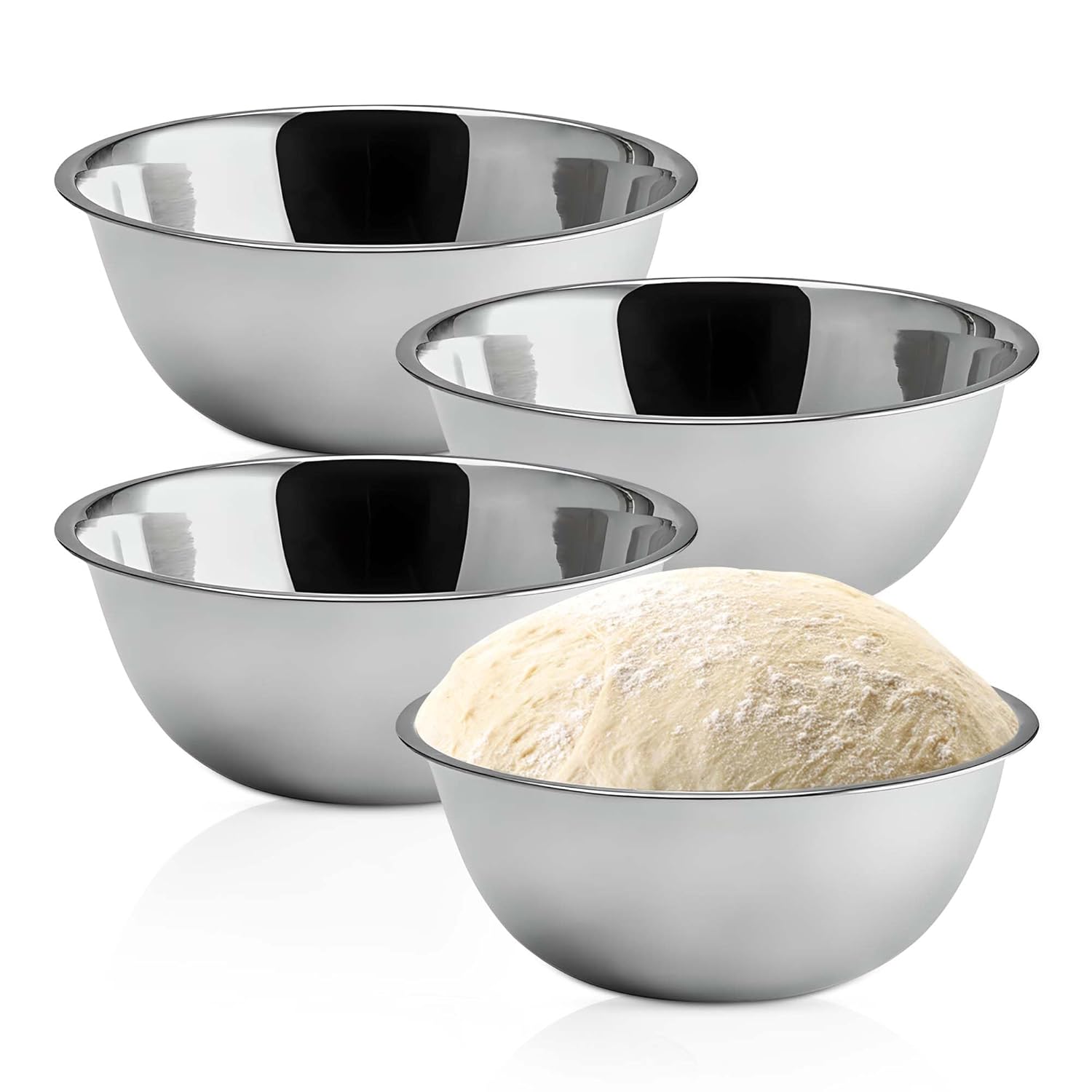 Commercial Kitchen Images - 5 Quart Stainless Steel Mixing Bowls
