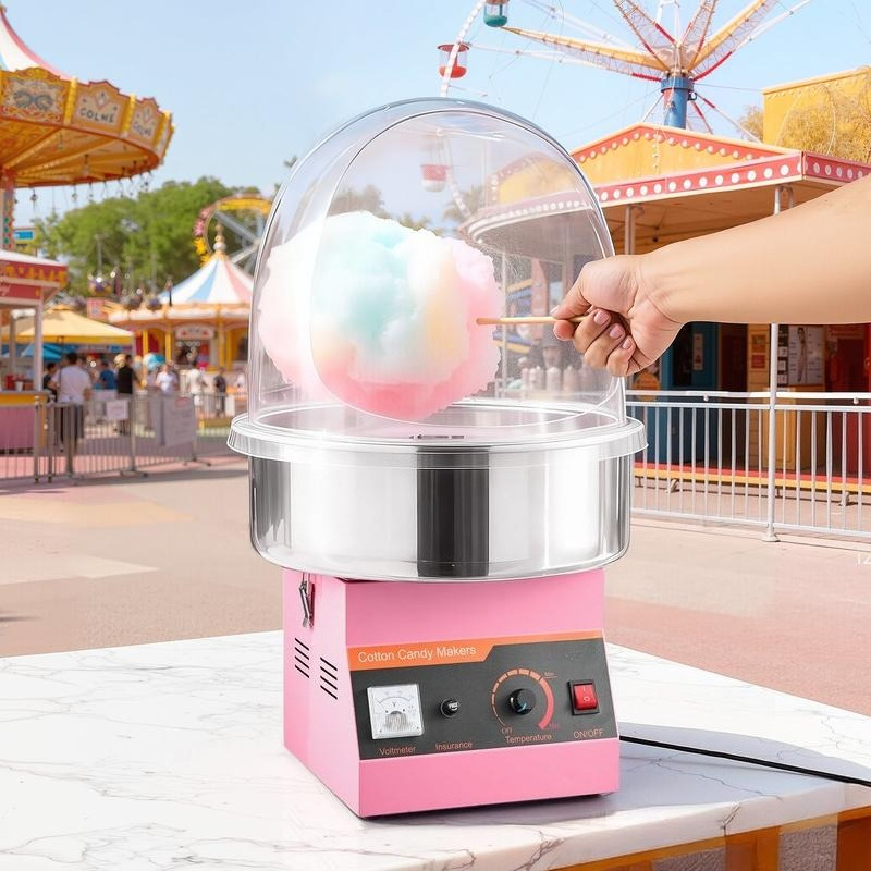 Candy Floss Machine Commercial - Electric Cotton Candy Machine, 1000W Commercial