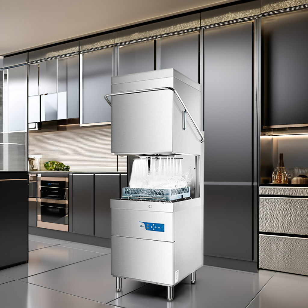 Commercial Kitchen Appliances - ef-Smart Electric Stainless Steel Freestanding Dishwasher