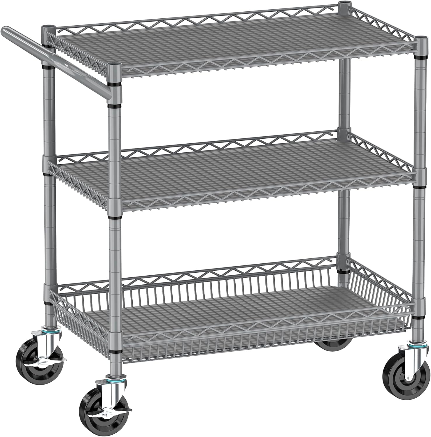 Commercial Kitchen Images - Heavy Duty Rolling Cart 990LBS Capacity,