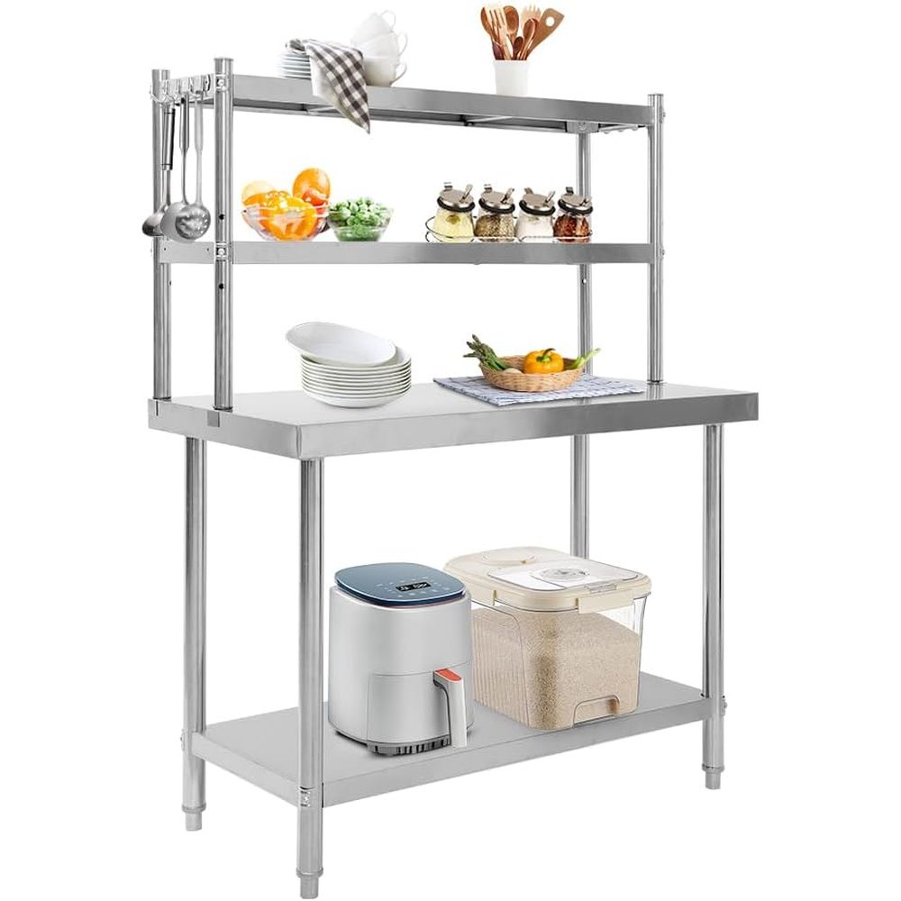 Commercial Kitchen Table - 48x24 Stainless Steel Kitchen Prep Table