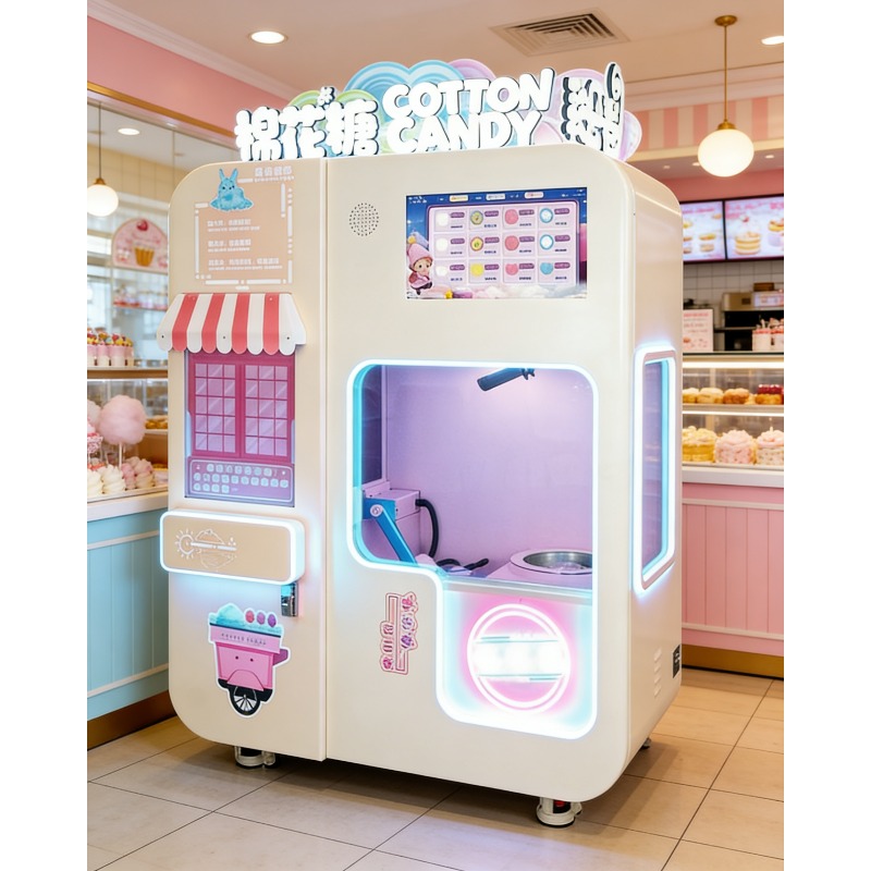 Candy Floss Machine Commercial - Automatic Cotton Candy Machine Commercial Vending