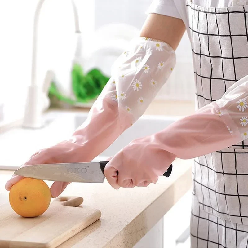 1 Pair Rubber Gloves Long Slee - Commercial Kitchen Gloves recension och pris