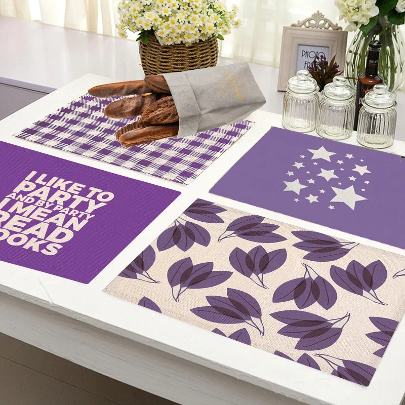 Purple Geometric Pattern Kitch - Commercial Kitchen Table recension och pris