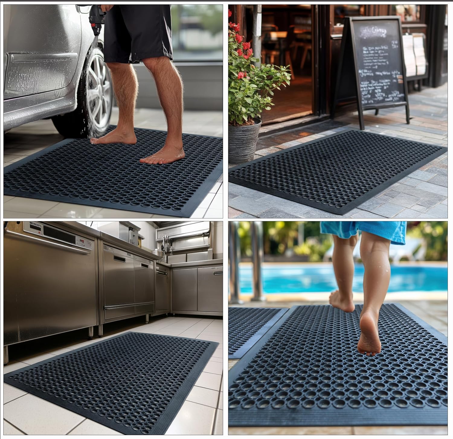 2-Pack Anti-Fatigue Rubber Flo - Commercial Kitchen Images recension och pris