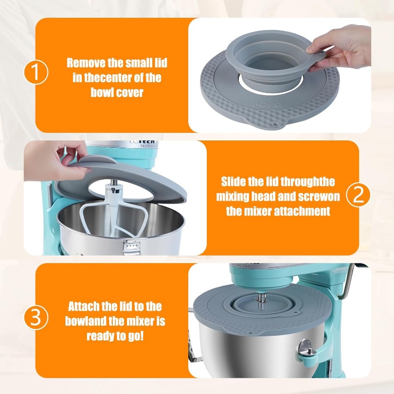 Silicone Mixer Bowl Cover Comp - Commercial Kitchen Aid Mixer recension och pris