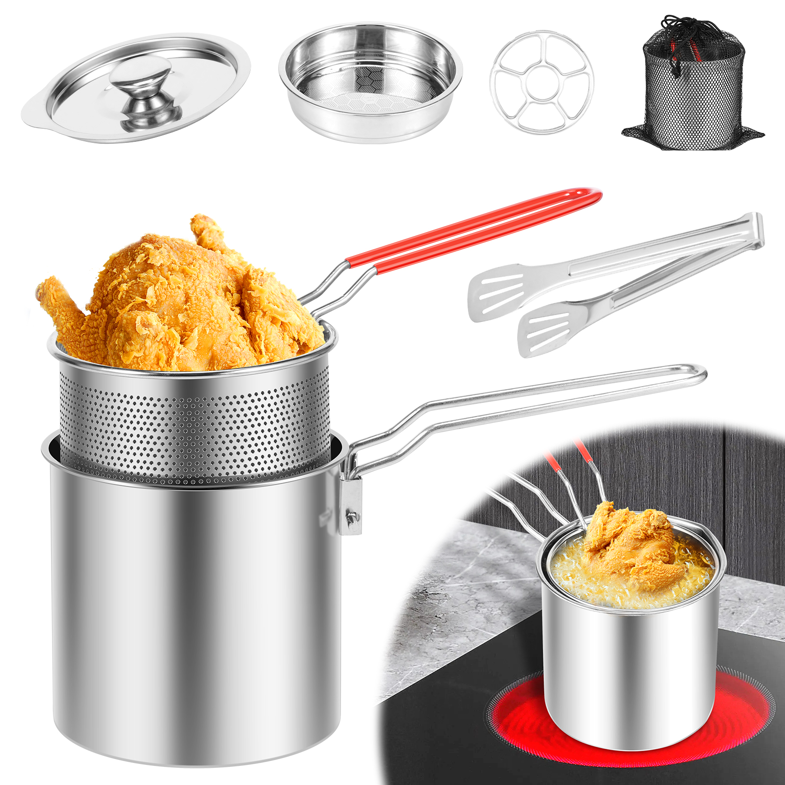Deep Fryer Pots Stainless Stee - Commercial Kitchen Appliances recension och pris