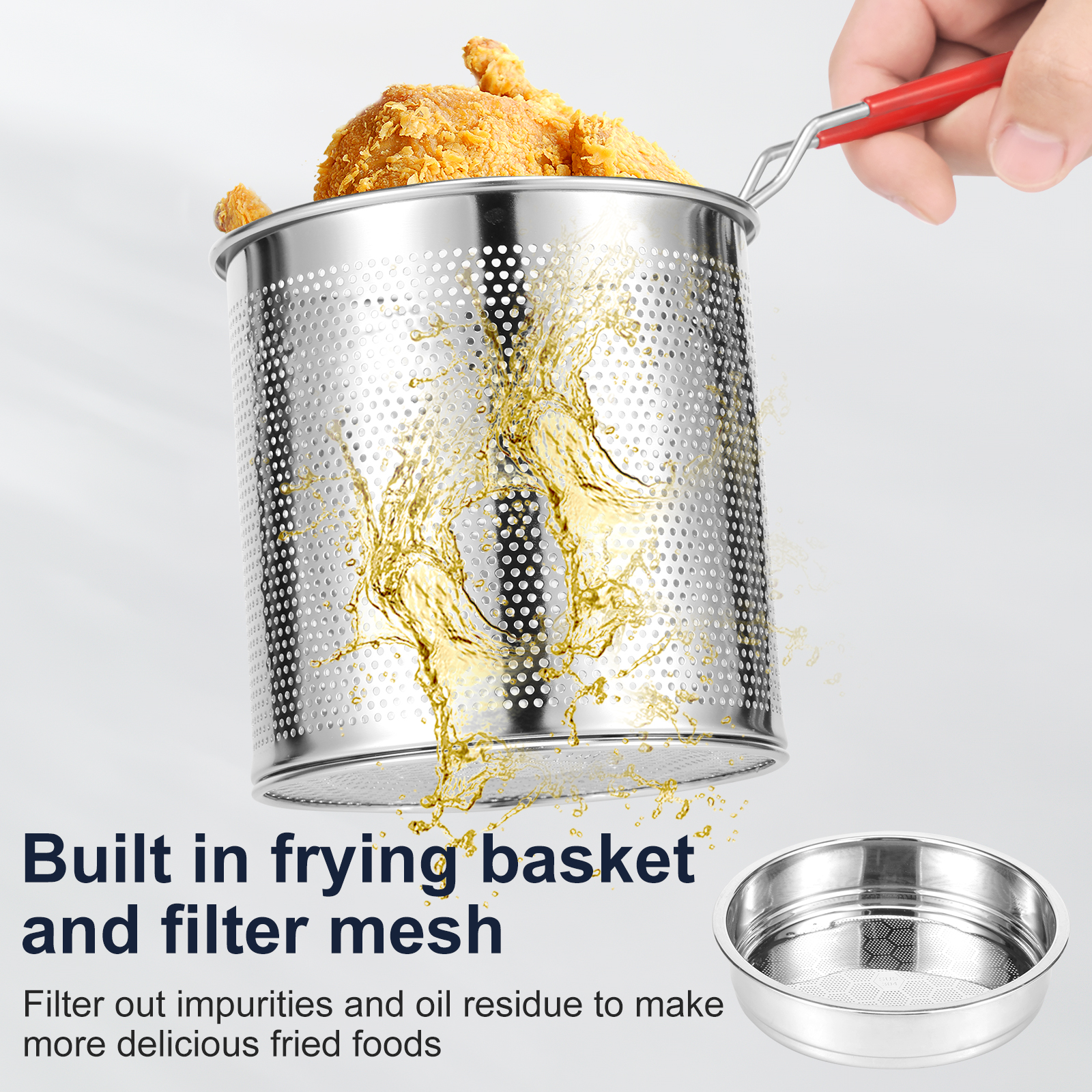 Deep Fryer Pots Stainless Stee - Commercial Kitchen Appliances recension och pris