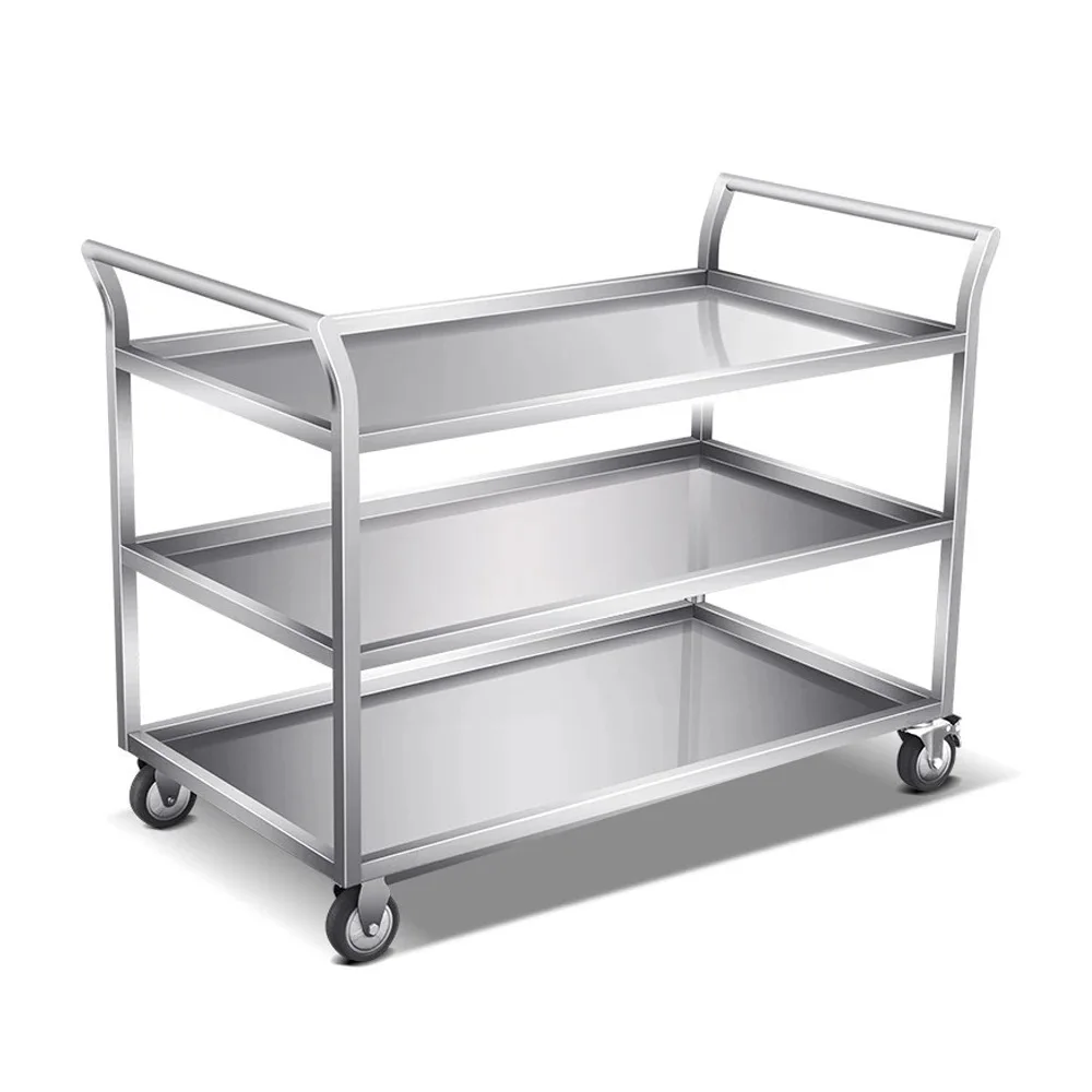 Stainless Steel Utility Cart 3 - Commercial Kitchen Bench recension och pris