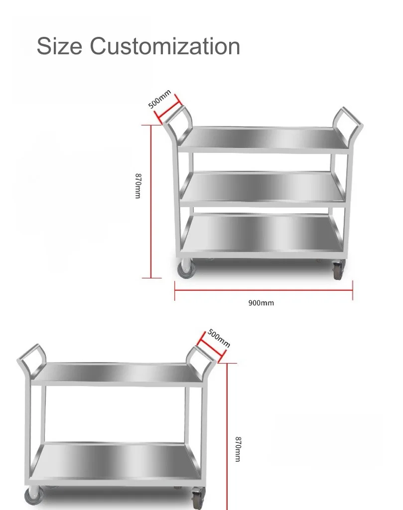 Stainless Steel Utility Cart 3 - Commercial Kitchen Bench recension och pris