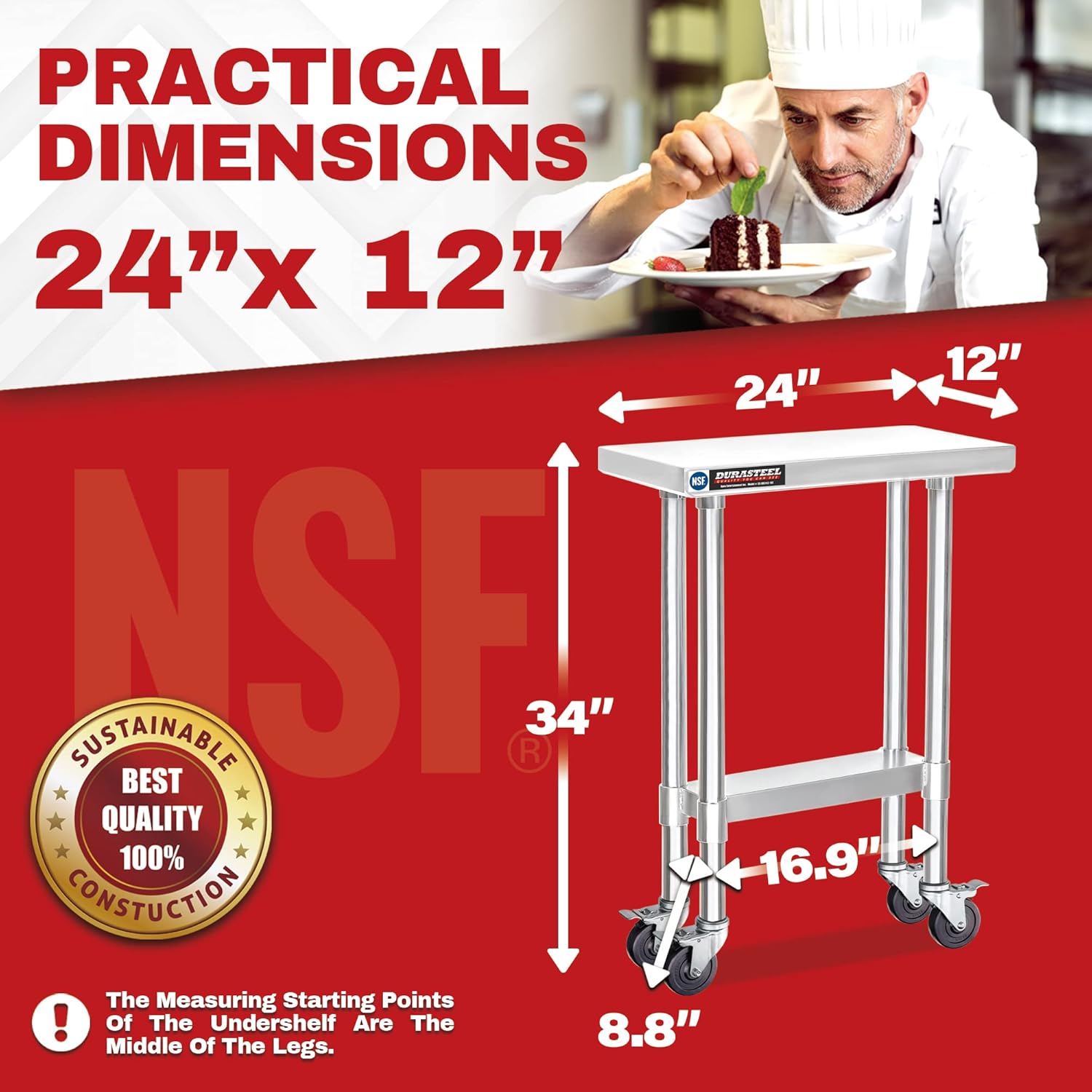 Heavy Duty 24x12 Stainless Ste - Commercial Kitchen Images recension och pris