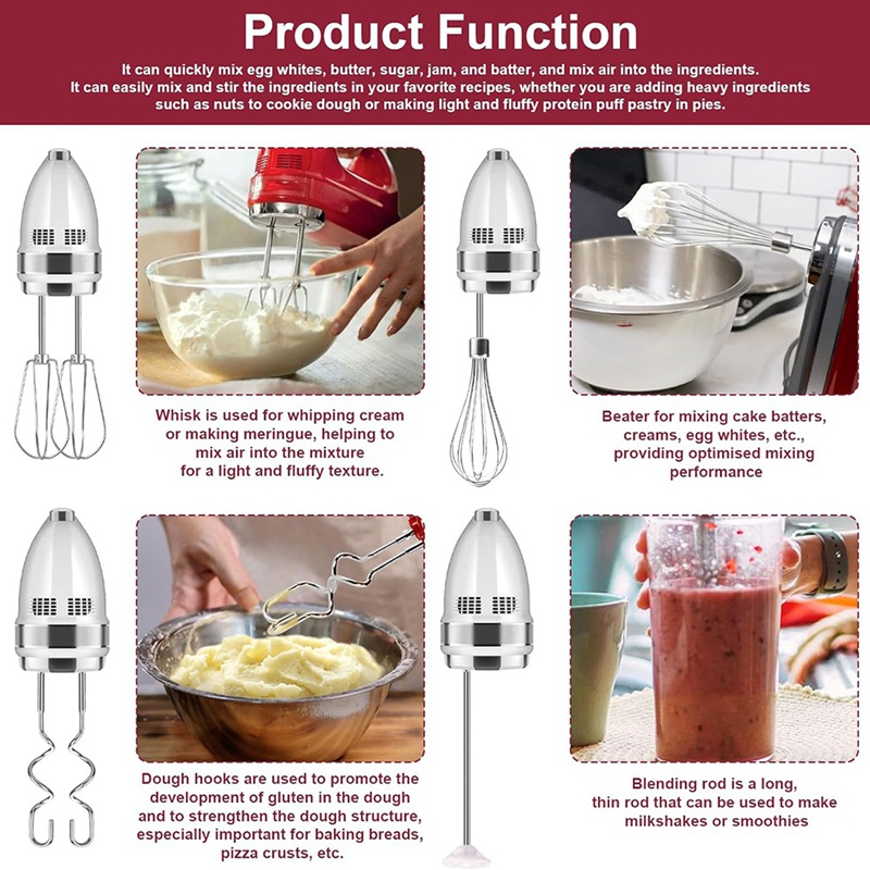 Hand Mixer Attachments Beater, - Commercial Kitchen Aid Mixer recension och pris