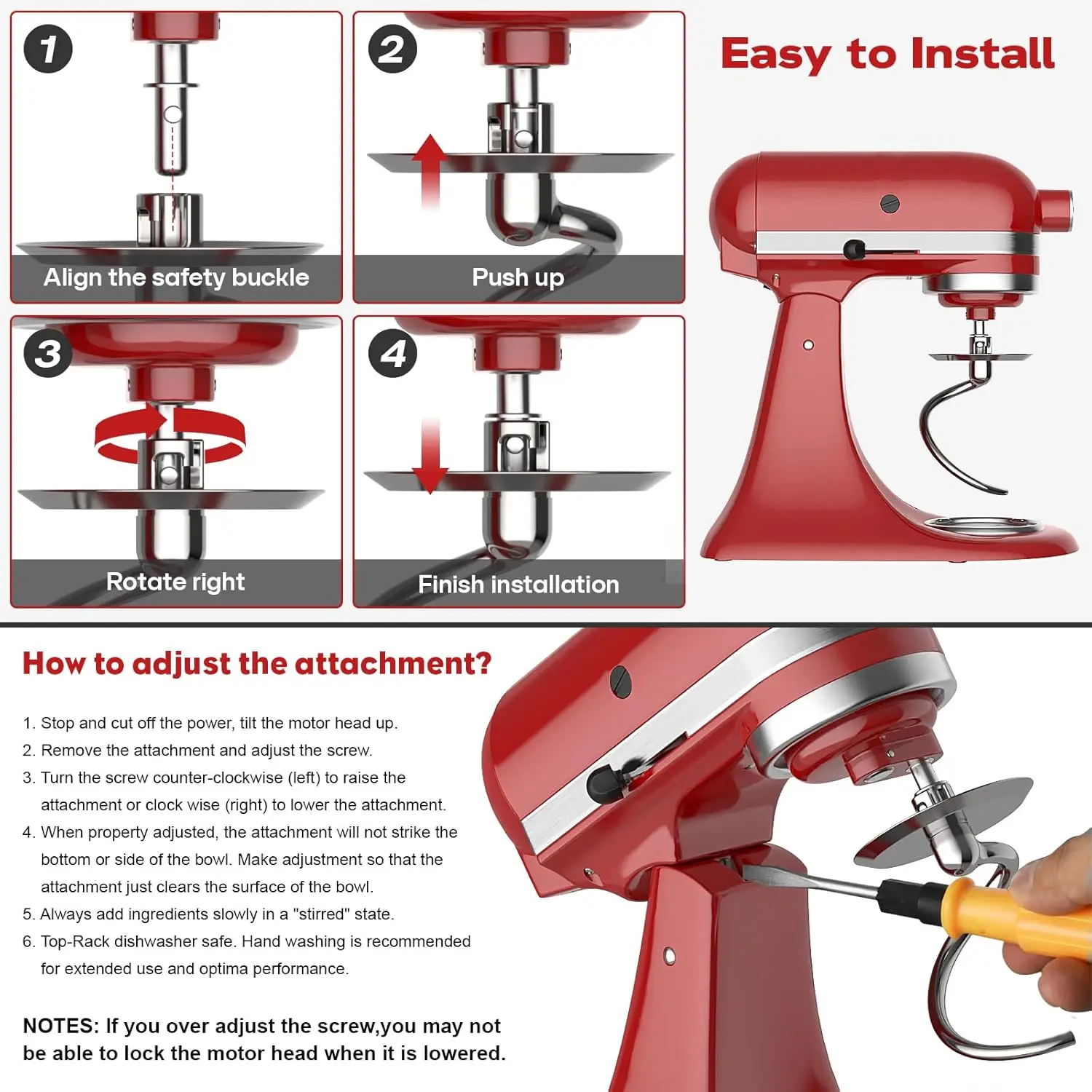 Dishwasher Safe,Spiral Dough H - Commercial Kitchen Aid Mixer recension och pris