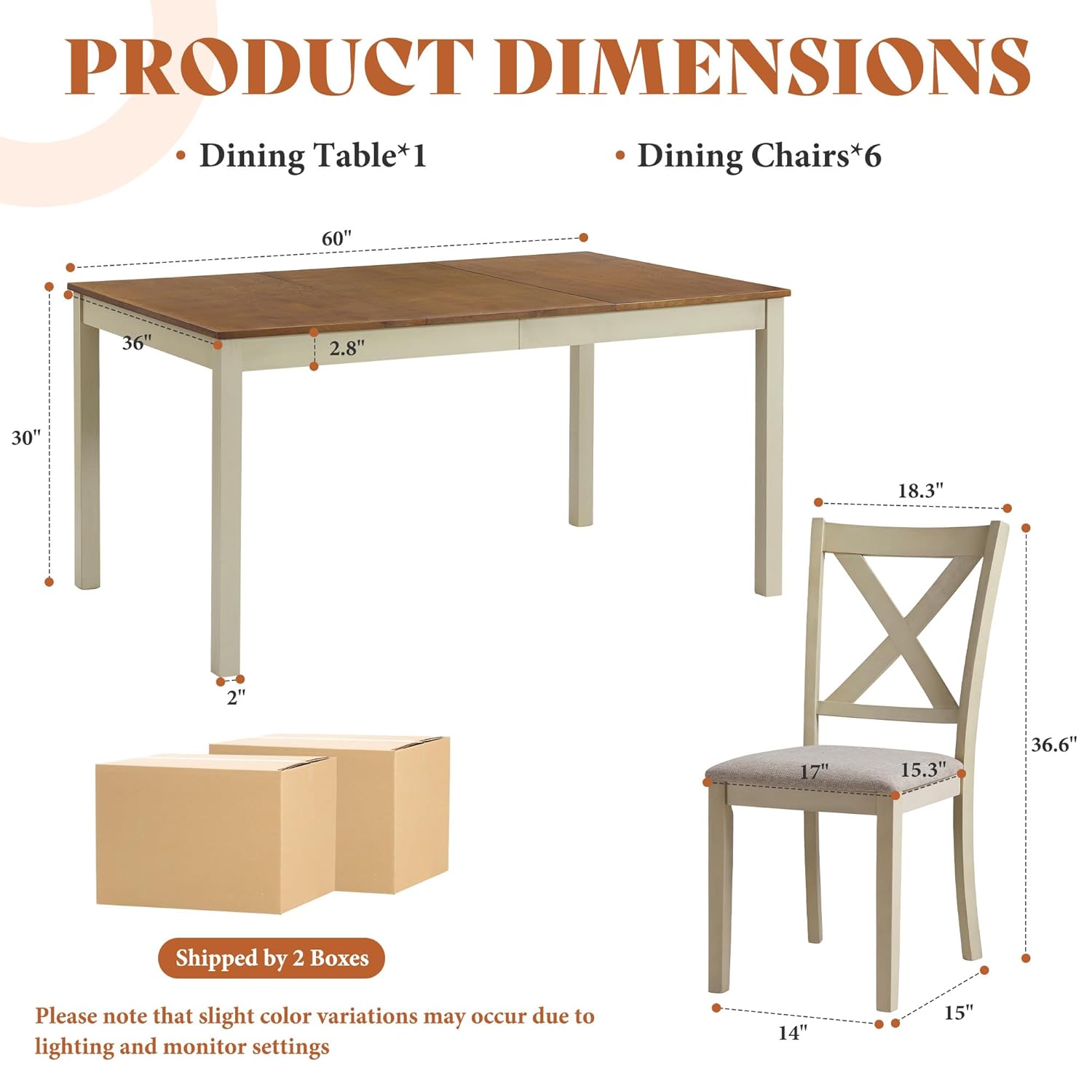 7-Piece Solid Wood Dining Tabl - Commercial Kitchen Bench recension och pris