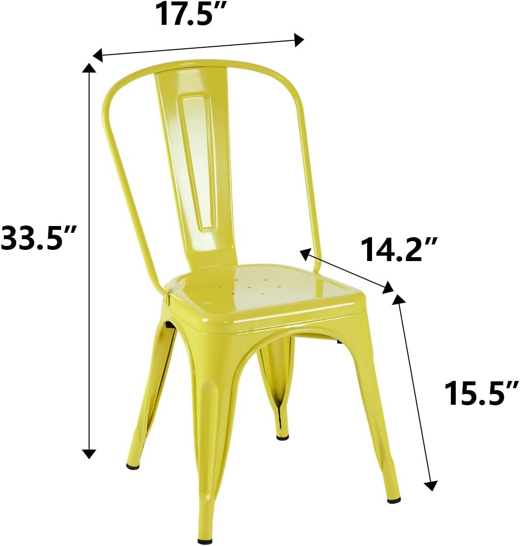 Metal Dining Chair Farmhouse T - Commercial Kitchen Bench recension och pris