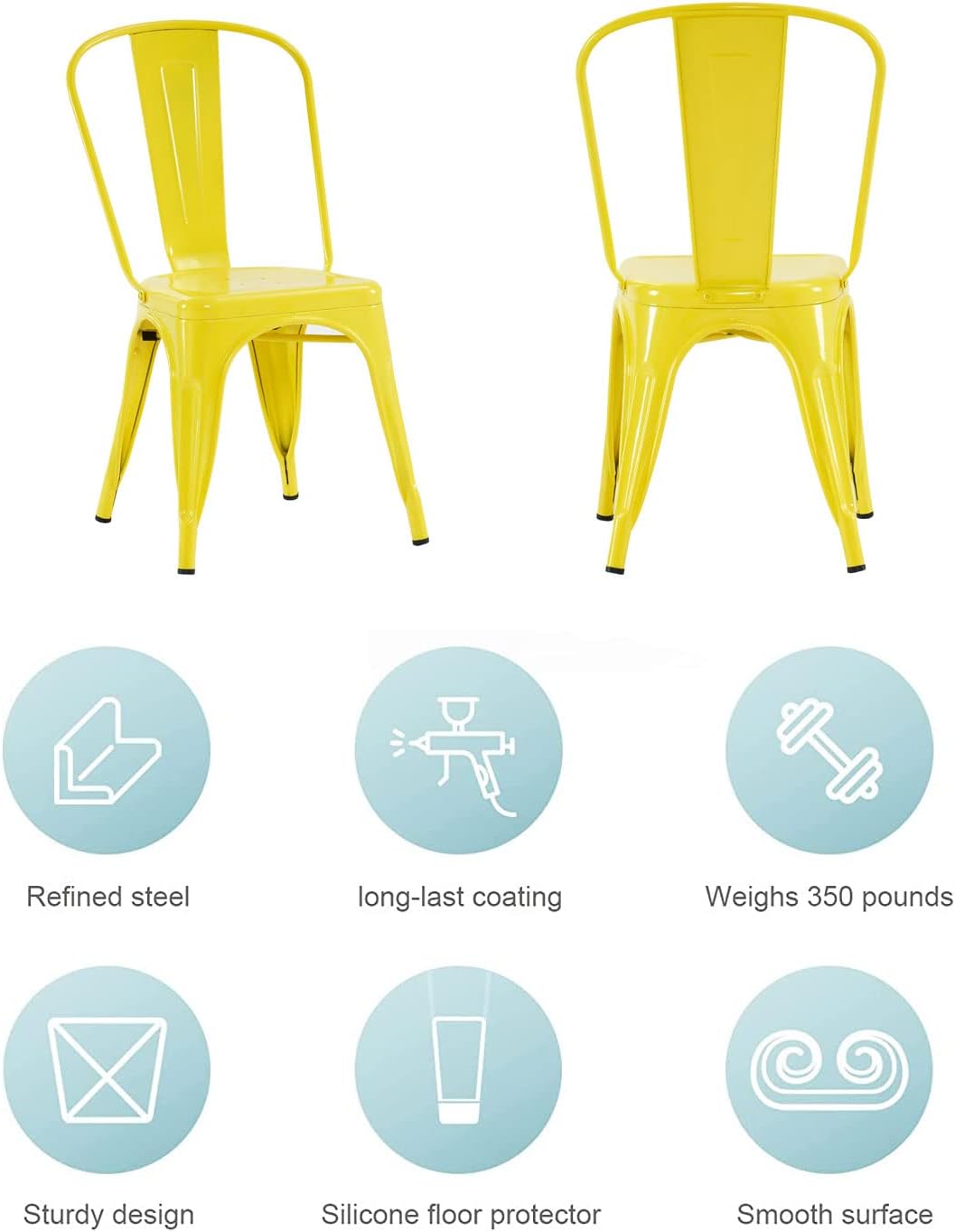Metal Dining Chair Farmhouse T - Commercial Kitchen Bench recension och pris