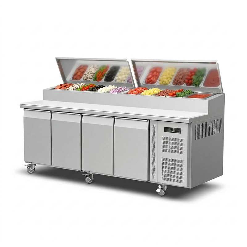 OEM Counter Fridge Sandwich Pr - Commercial Kitchen Table recension och pris