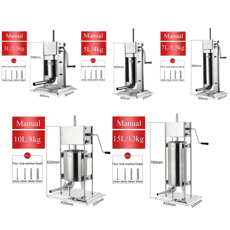 Manual Sausage Stuffer Filler  - Commercial Kitchen Appliances recension och pris