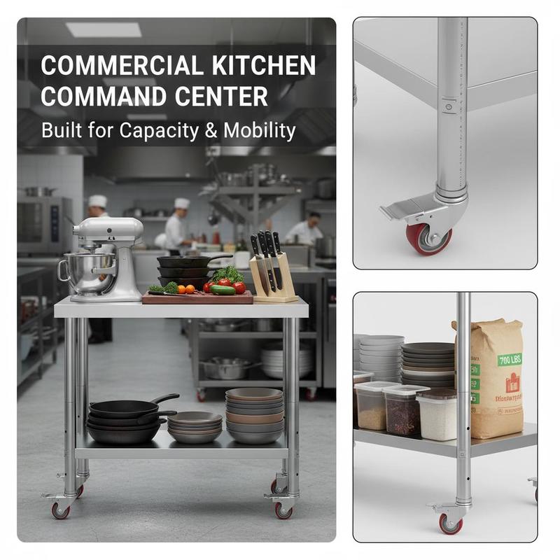 Food Preparation Bench 30 x 12 - Commercial Kitchen Bench recension och pris