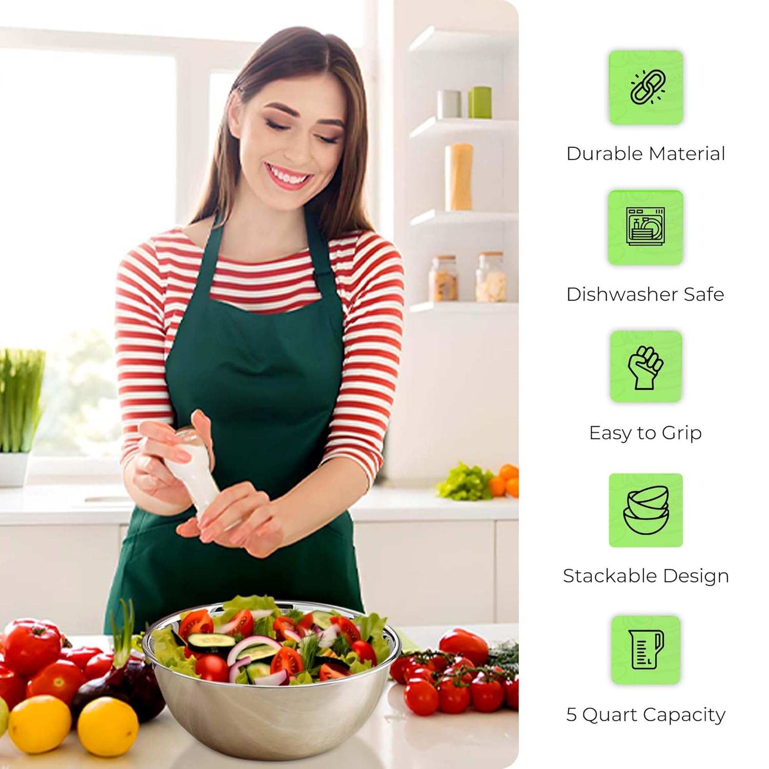 5 Quart Stainless Steel Mixing - Commercial Kitchen Images recension och pris