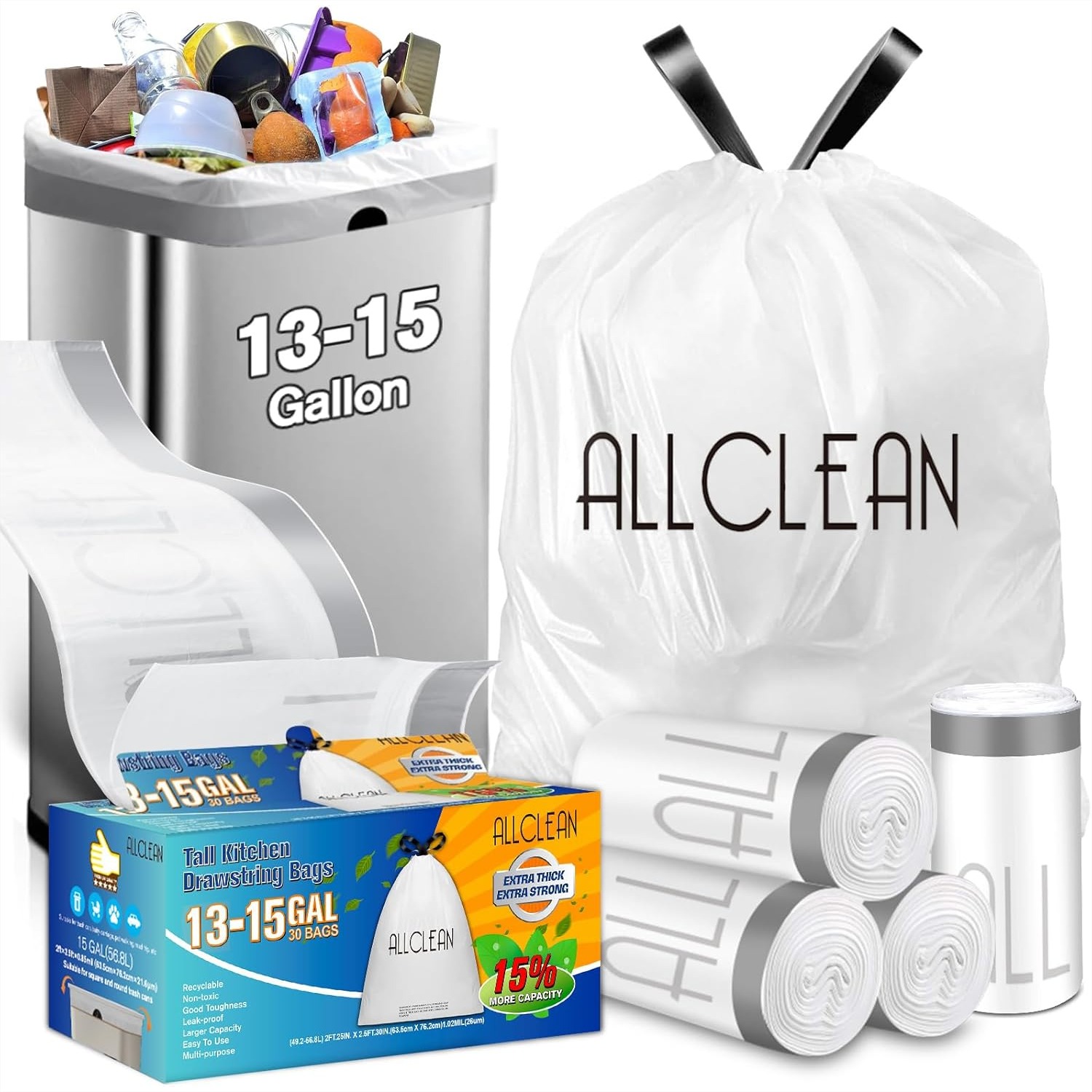 Tall Kitchen Trash Bags 13-15  - Commercial Kitchen Images recension och pris