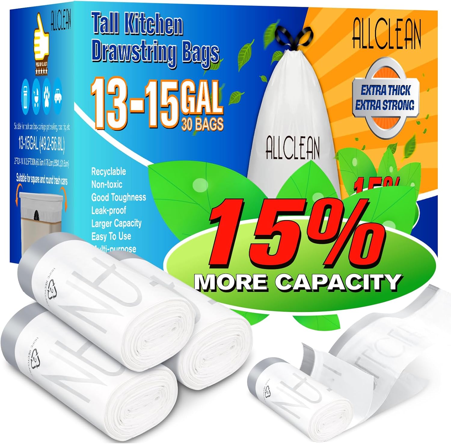 Tall Kitchen Trash Bags 13-15  - Commercial Kitchen Images recension och pris