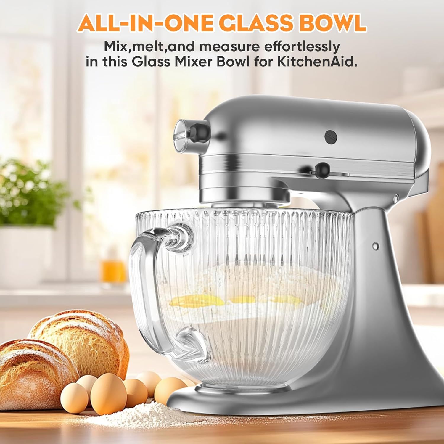 GVODE Glass Bowl for Kitchenai - Commercial Kitchen Aid Mixer recension och pris