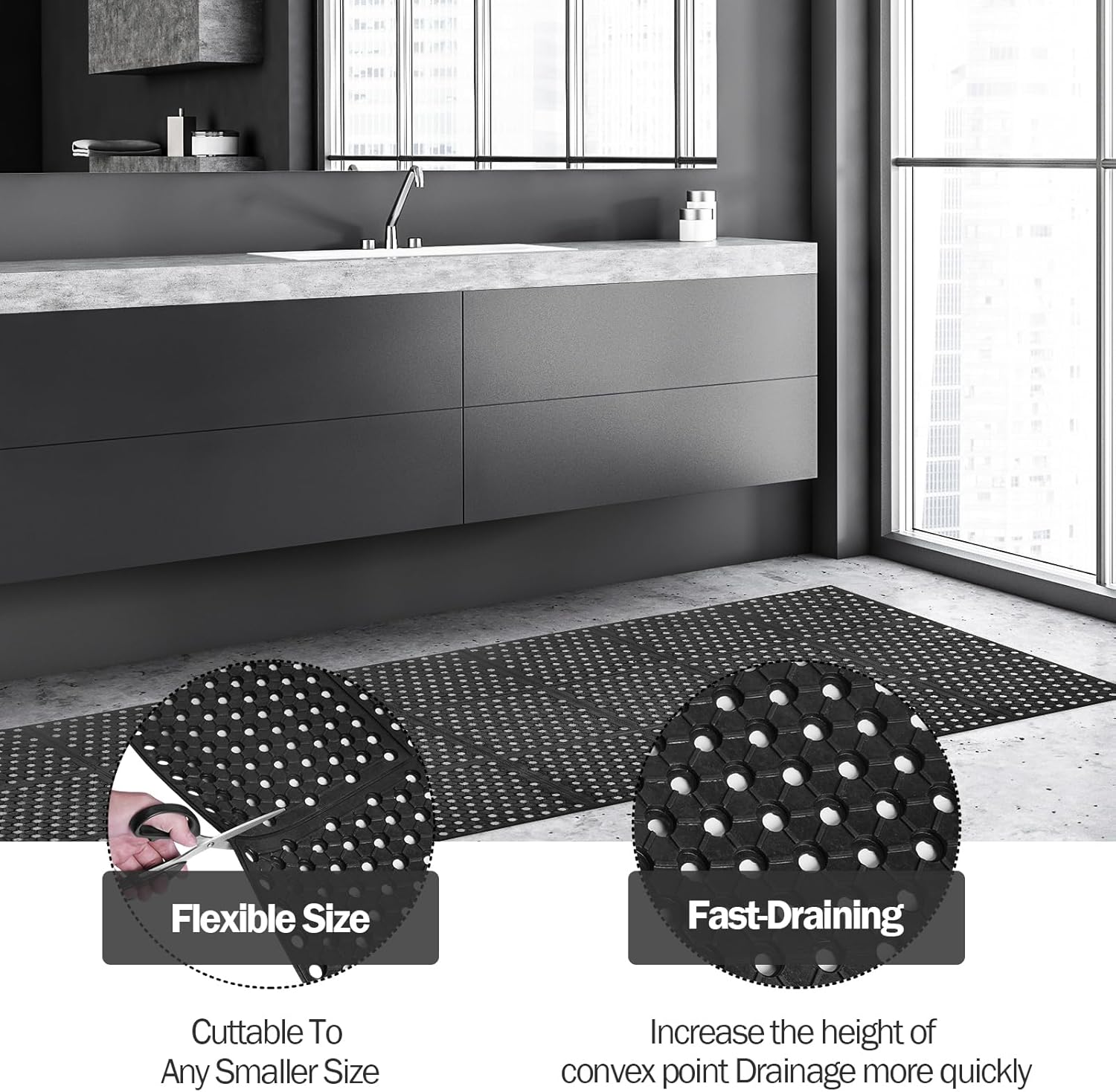 Anti-Fatigue Drainage Rubber M - Commercial Kitchen Images recension och pris