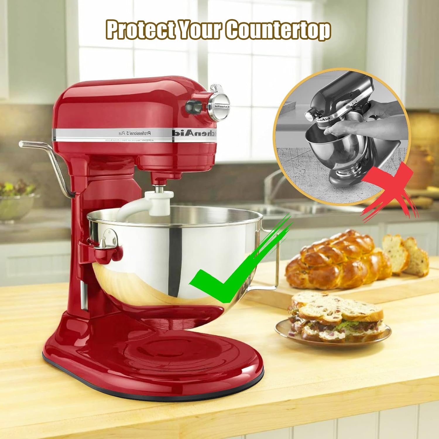 Sliding Mat for Kitchenaid Mix - Commercial Kitchen Aid Mixer recension och pris