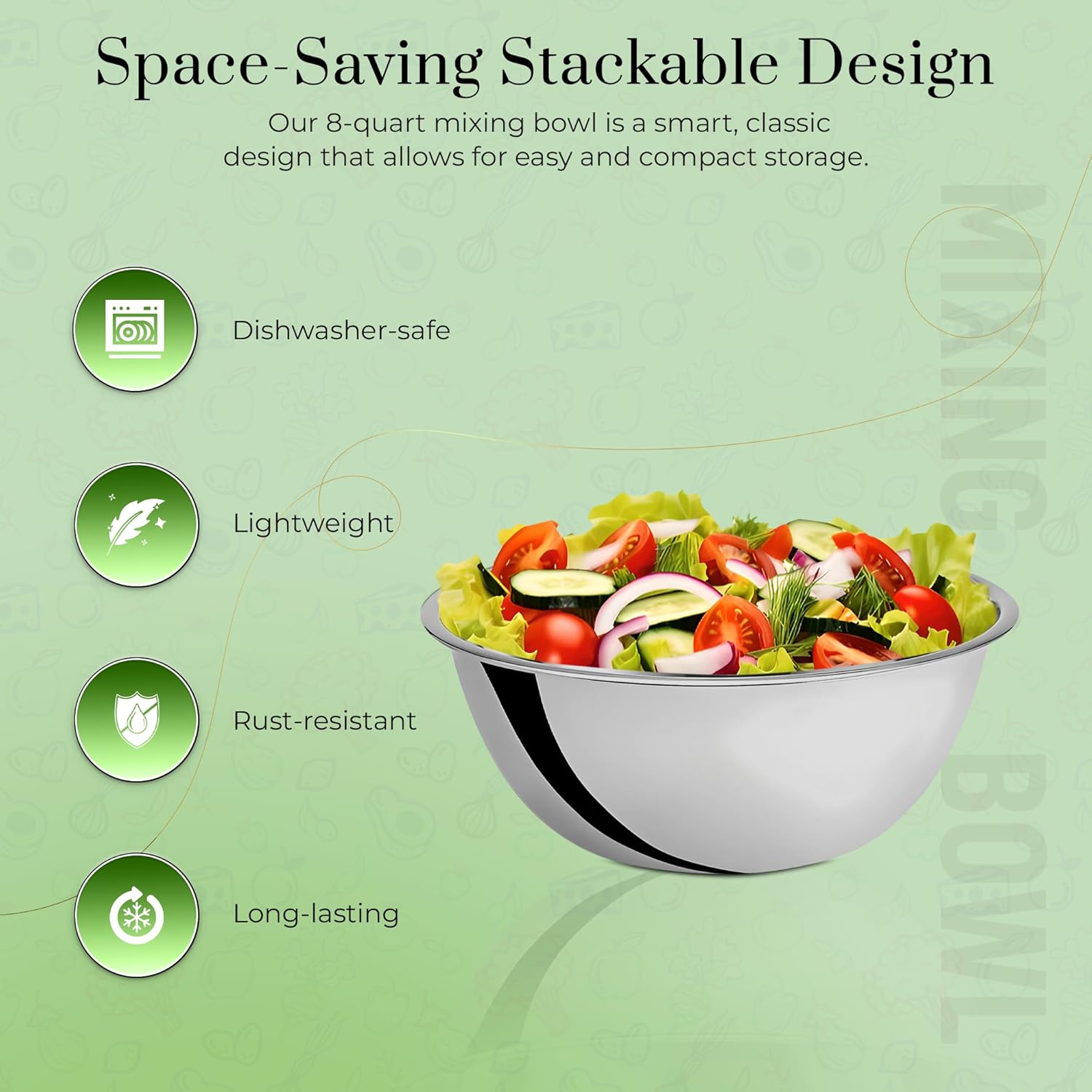 Stainless Steel Mixing Bowls 8 - Commercial Kitchen Images recension och pris