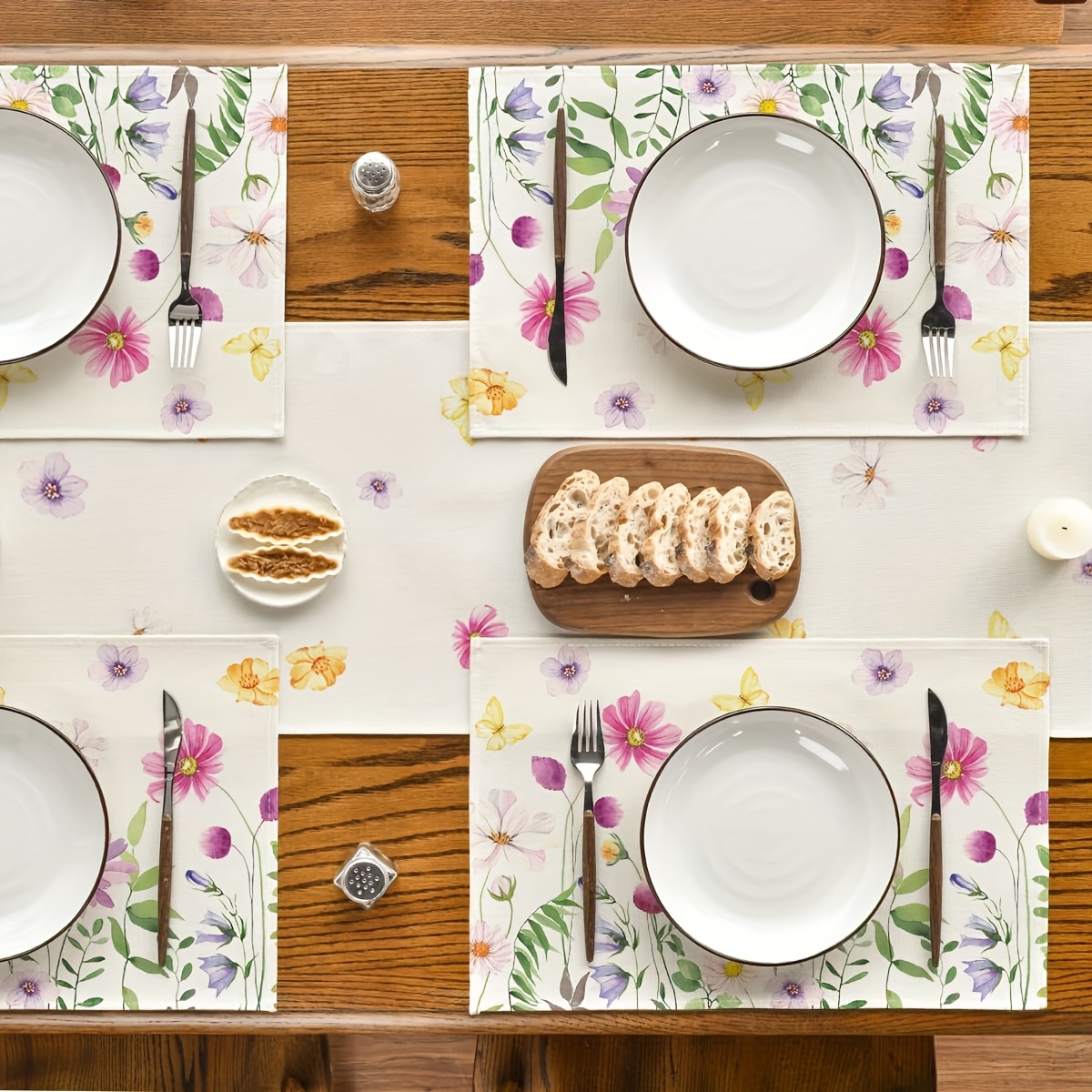 4Pcs, Watercolor Wildflower Bu - Commercial Kitchen Table recension och pris