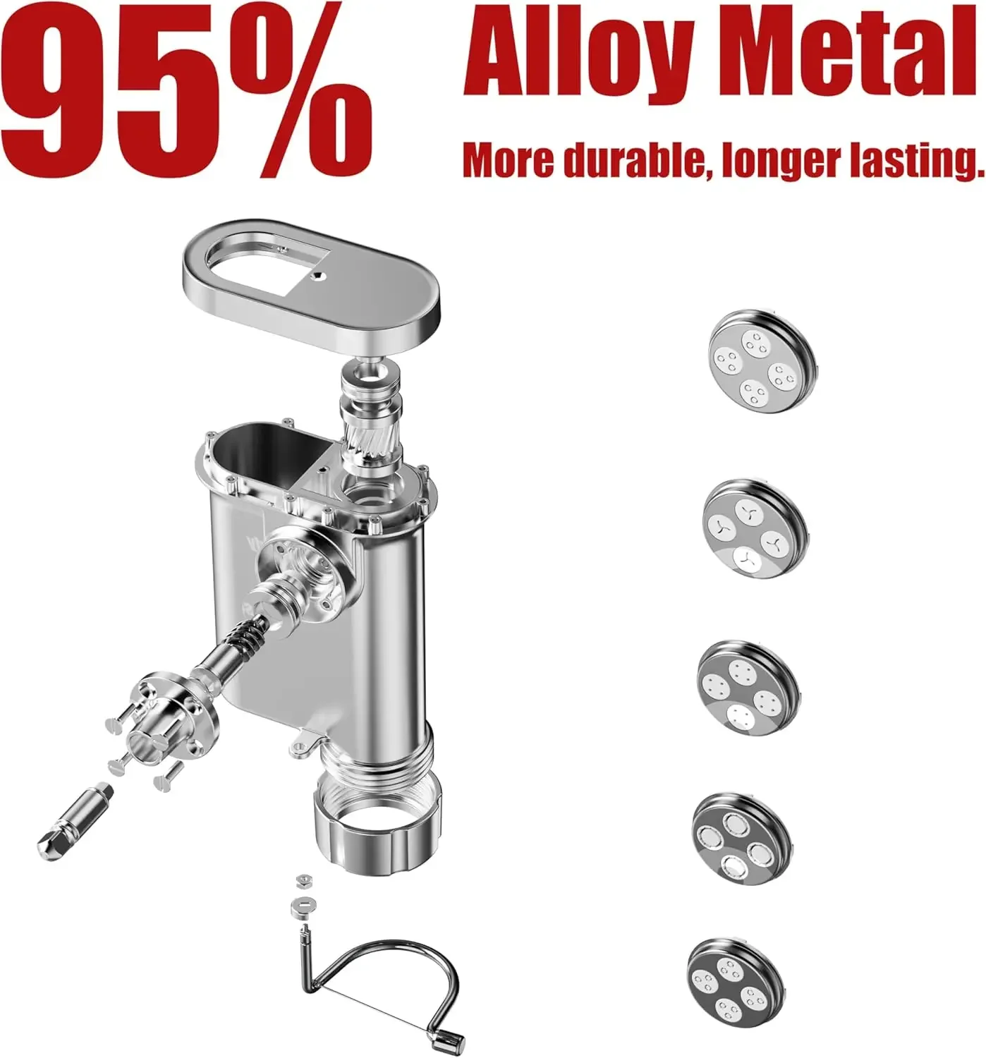 Heavy Duty Metal Pasta Maker A - Commercial Kitchen Aid Mixer recension och pris