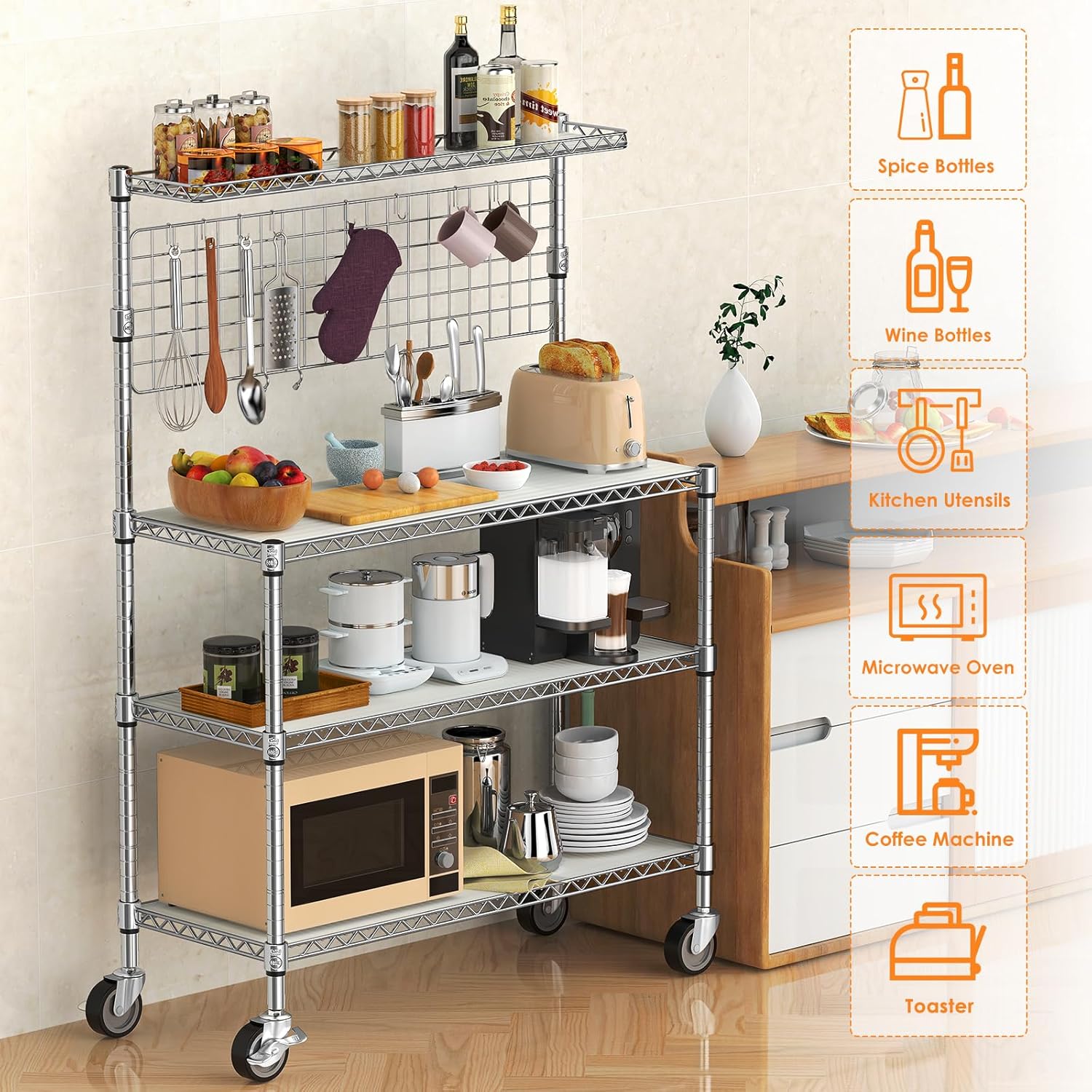 42-Inch Microwave Stand with S - Commercial Kitchen Images recension och pris
