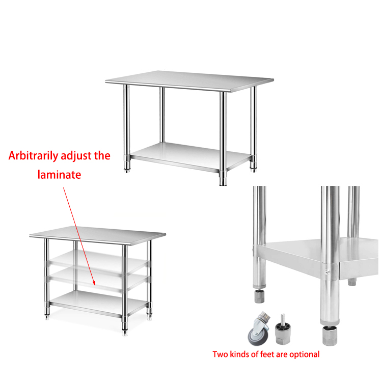 201/304 Adjustable Height Stai - Commercial Kitchen Bench recension och pris