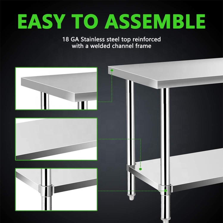 201/304 Adjustable Height Stai - Commercial Kitchen Bench recension och pris