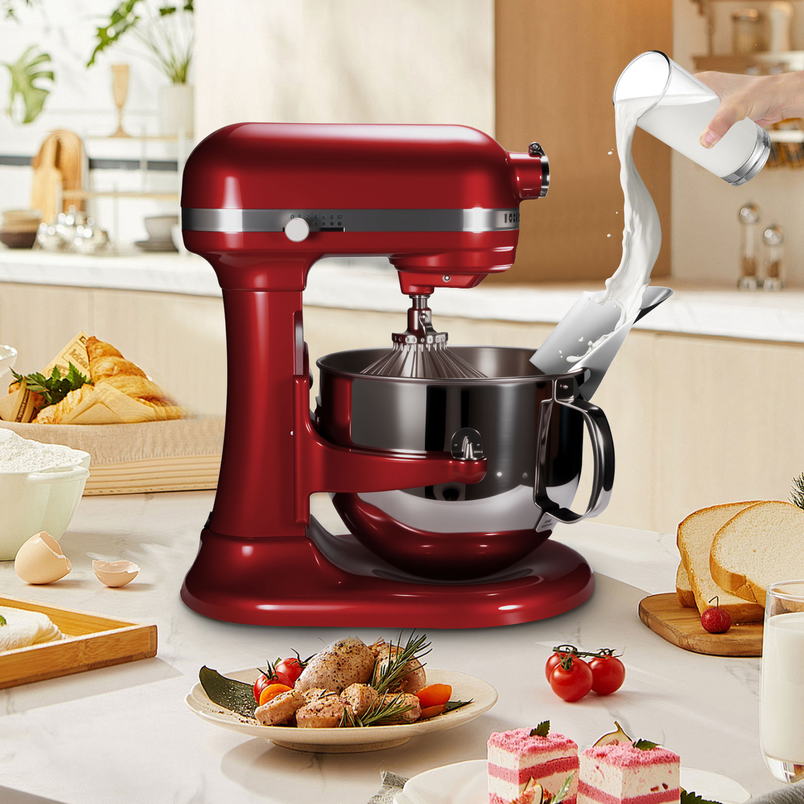 1pc Stainless Steel Tipping Gu - Commercial Kitchen Aid Mixer recension och pris
