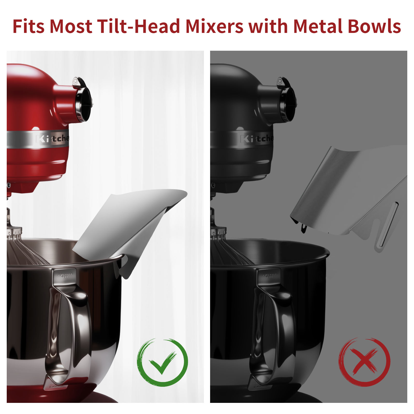 1pc Stainless Steel Tipping Gu - Commercial Kitchen Aid Mixer recension och pris