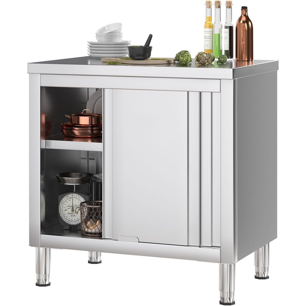 Heavy-Duty Stainless Steel Wor - Commercial Kitchen Bench recension och pris