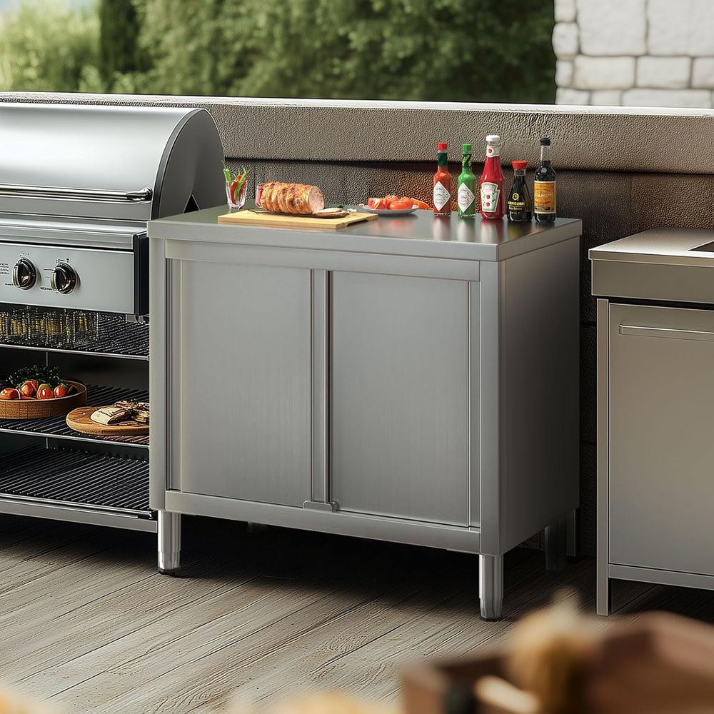 Heavy-Duty Stainless Steel Wor - Commercial Kitchen Bench recension och pris
