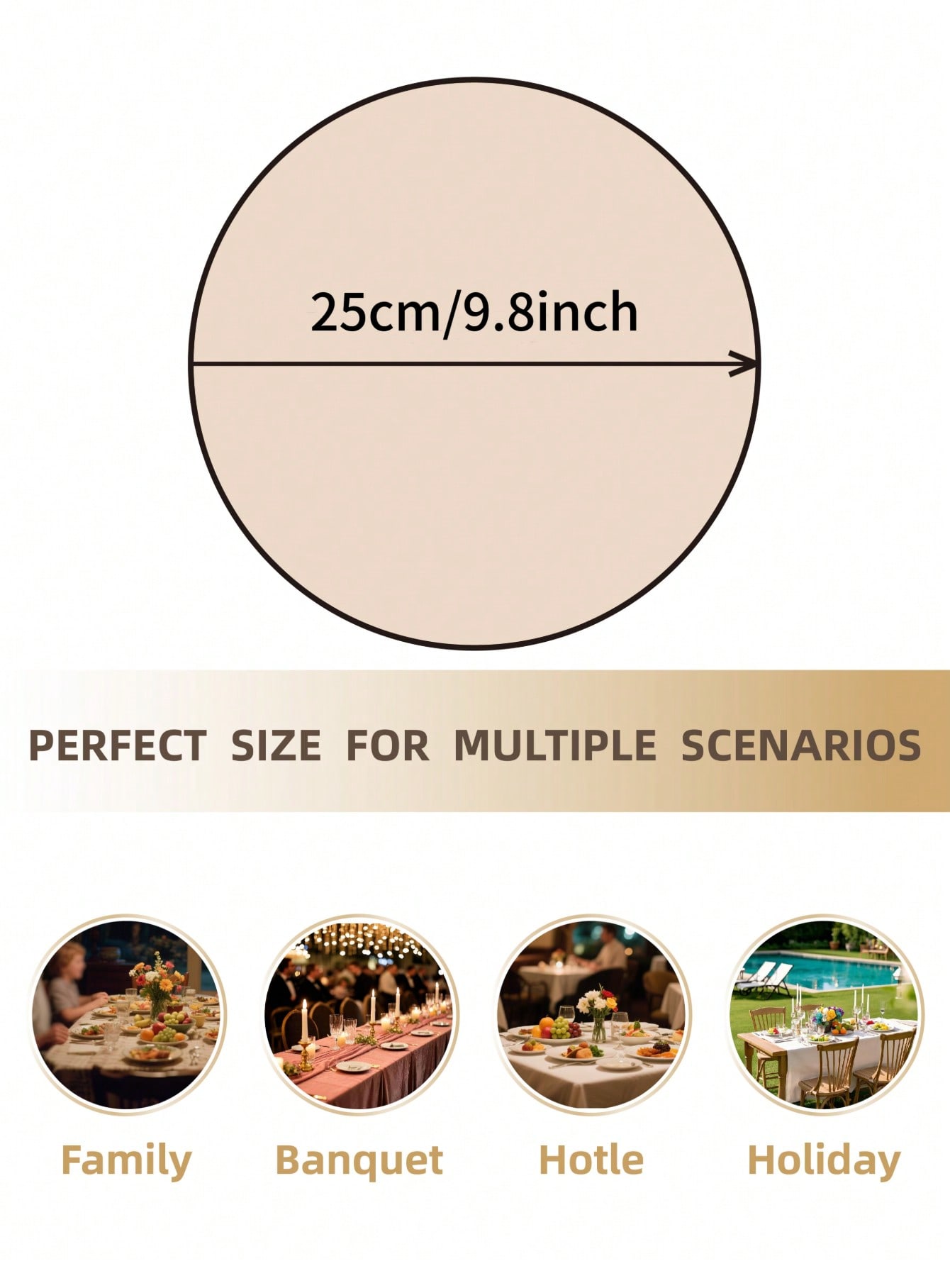1/2/4/6pcs Ditsy Floral Embroi - Commercial Kitchen Table recension och pris