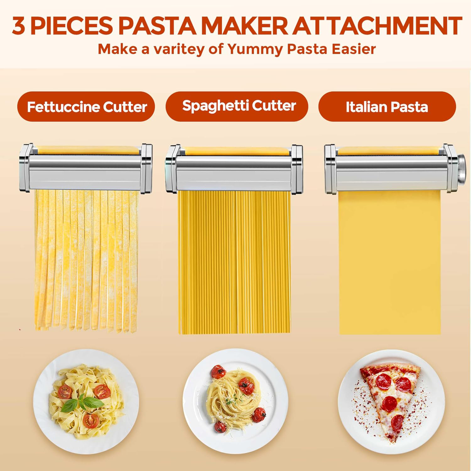 1/3pcs Stainless Steel Pasta M - Commercial Kitchen Aid Mixer recension och pris