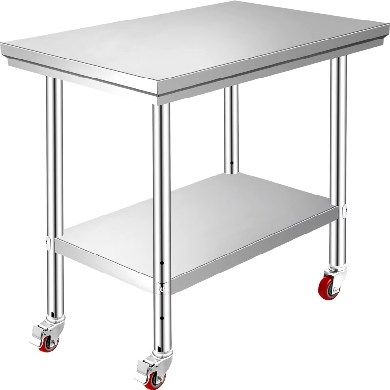 【Premium】SucceBuy Stainless St - Commercial Kitchen Bench recension och pris