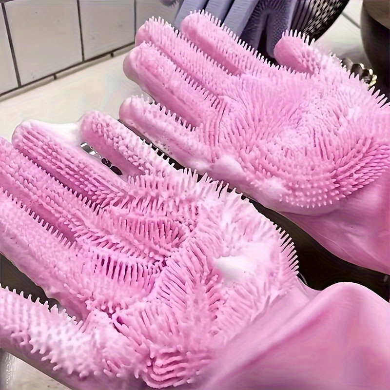 Silicone Dishwashing Gloves, M - Commercial Kitchen Gloves recension och pris