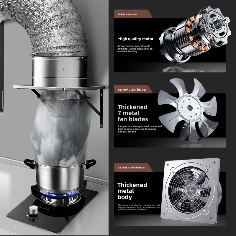 6/8Inch Extractor Ventilation  - Commercial Kitchen Exhaust recension och pris
